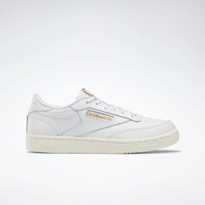 Adidasy Dziecięce Reebok Club C Białe/Złote PL 04WQFVE